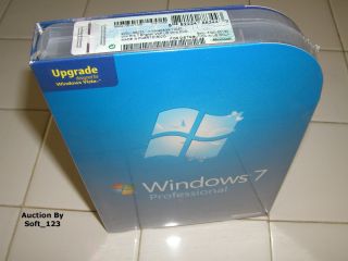 Microsoft Windows 7 Professional Upgrade 32 and 64 Bit DVD MS Win Pro