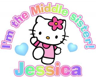Hello Kitty IM The Middle Sister T Shirt Design Decal