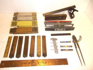 Lot 23 Layout Tools Rules Square Dividers Levels Stanley Lufkin