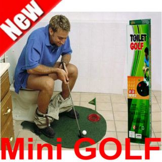 New Toilet Time Game Mini Golf Practice Bathroom Game Gift