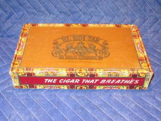  EL ROI TAN Mild Cigars 10cent Cigar Box The Cigar that Breathes