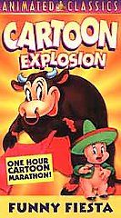 Cartoon Explosion   Funny Fiesta VHS, 2000, Animated Classics