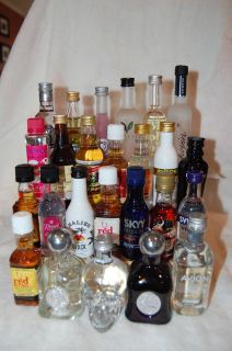 Mini Liquor Bottle BLOWOUT 25 Different Minis RARE