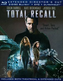 Total Recall Blu ray DVD, 2012, 3 Disc Set, Includes Digital Copy