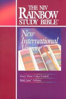 Bible New International Version Rainbow Study Burg Burgundy 1995