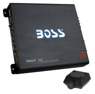 BOSS R6002 1200W 2 Channel MOSFET Power Car Audio Amplifier Amp + Bass