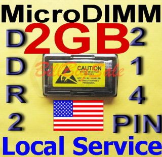 2GB RAM) MicroDIMM DDR2 214PIN 2G 2048MB memory HTC SHIFT X9500 Micro