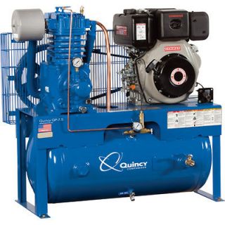 Quincy QP Pressure Reciprocating Air Compressor 10HP Yanmar Diesel Eng