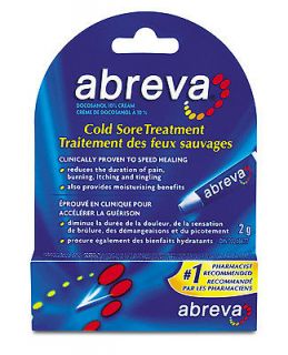 Abreva cream cold sore fever blister medicine treatment