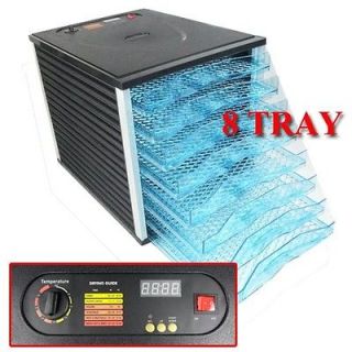 NEW 8 TRAY COMMERCIAL 800W FOOD DRYER DEHYDRATOR + TIMER PRESERVE