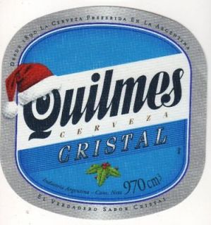 QUILMES BEER LABEL X MAS 970 cm3 FROM ARGENTINA