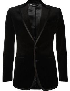 Mens Casual Jacket Slim Fit Sports Coats Velvet Two Button Coat Suit