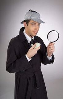 Sherlock Holmes Detective Costume Accessory Kit + Hat