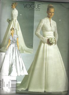 Vogue sewing pattern V2979 Kate Middleton style bridal gown in sizes
