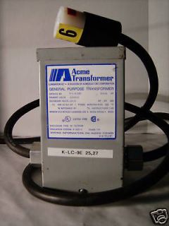 Acme Single Phase Transformer T 1 81052 .75 KVA 120x240