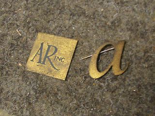 Vintage Acoustic Research AR 2a badges grill Logos