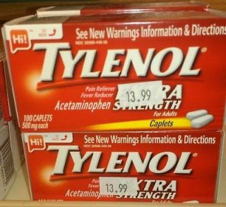 Tylenol Extra Strength 100 Cap 500 MG Acetaminophen Expiration 2016