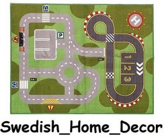 KIDS PLAY CAR MAT RUG RACE TRACK FROM IKEA NEW
