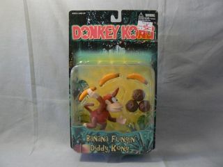 DONKEY KONG Banana Flingin Diddy Kong Action Figure 1999 TOYSITE NEW