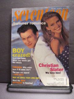 Seventeen Magazine July 1991 Christian Slater & Emma Snowball