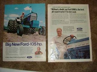 /68 Ford Tractor ads. With Bobby Hull Models Super Major 5000,8000