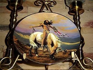 Hermon Adams SPIRIT OF THE SKIES American Indian HORSE Franklin Mint