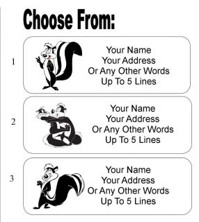 30 Pepe Le Pew Personalized Address Labels
