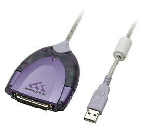 Microtech XpressSCSI USB Converter Adapter Cable DB25 Female 25 pin