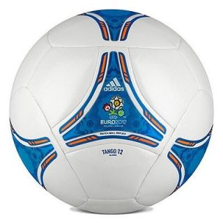 adidas Euro 2012 Tango Gld Soccer Ball Brand New White   Royal Sz 5