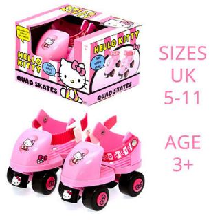 New HELLO KITTY Roller Skates Adjustable Ages 3+ With Safety Strap Toy