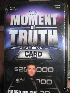 MOMENT OF TRUTH ADULT PARTY CARD GAME NEW AND SEALED 2008