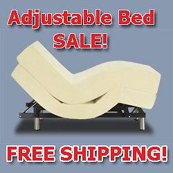 Ergo Adjustable Bed Base & 8 Memory Foam Mattress QN
