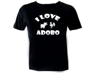 love adobo Filipino Philippines Funny humour cheap t shirt