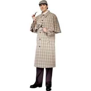 Adults Sherlock Holmes Victorian Fancy Dress Costume  M