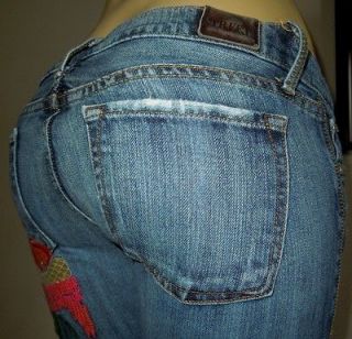 STREET DENIM Womens Jeans W/ Embroidered Size 5 Made in USA