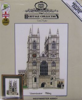 WESTMINSTER ABBEY   LONDON   AIDA Cross Stitch Kit Heritage Crafts RRP