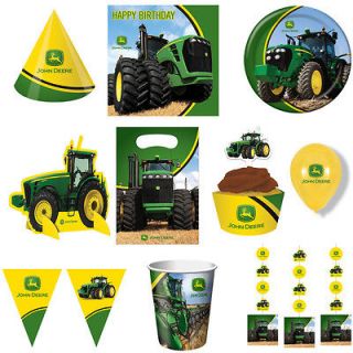 NEW JOHN DEERE BIRTHDAY PARTY SUPPLIES, TRACTOR, FARM, FREE SHIPPING