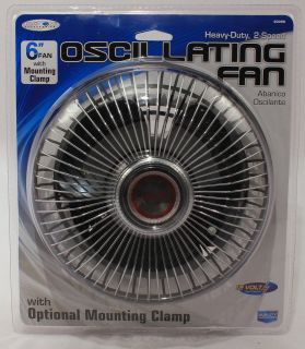 Accessories Oscillating 2 Speed Fan 12 Volt For Car/Truck SEALED