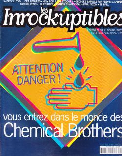 LES INROCKUPTIBLES MAGAZINE #102 CHEMICAL BROTHERS, JULIAN BAER, IGGY