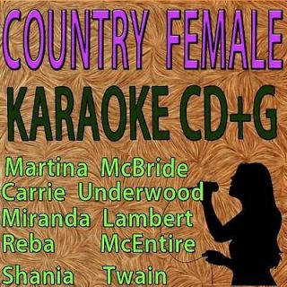 LAMBERT SHANIA TWAIN 5 disc female country,KARAOK E CD+G,best tracks