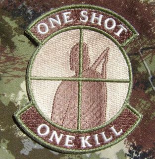 ONE SHOT ONE KILL TALIBAN SNIPER INFIDEL MORALE MILSPEC MULTICAM