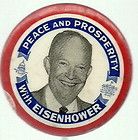Peace Progress Prosperity McKinley 1980 Campaign Pin