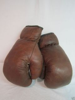 All Leather Retro Vintage 1920s Boxing Gloves