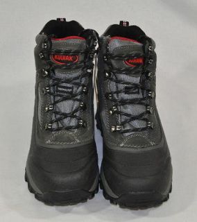 NEW KODIAK Mens Boulder Winter Boots Waterproof Thermolite Gray/ Black