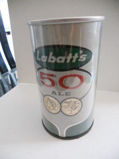 Labatts 50 Ale from Canada original empty vintage Beer can 1950s