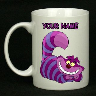 CAT Funny Gift Mug Can Be Personalised FREE. Alice in Wonderland