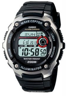 NEW Casio WV200A 1AV Mens Waveceptor Atomic Chronograph Alarm Watch