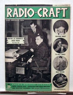 Oct 1940 Radio Craft Magazine Hugo Gernsback (L6126)
