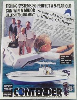 1999 CONTENDER CENTER CONSOLE FISHING BOATS AD   Matthew Neber