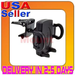 In Car * Air Vent Mount Phone Holder Set Slim Black for iPhone 4 S 4G